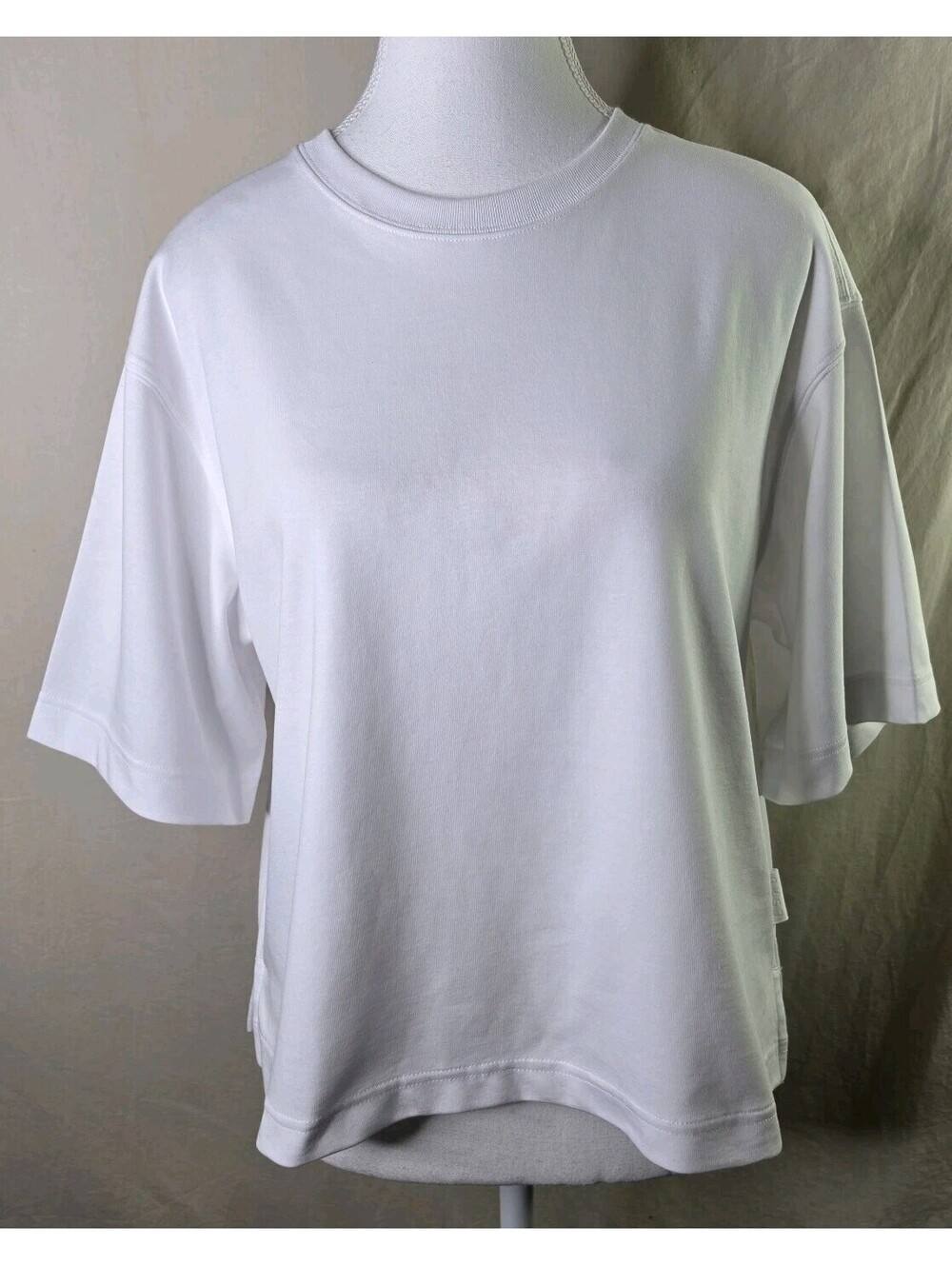 LSKD After Dark ZeroCrease Skimmer Oversized Tee S White NWT $65